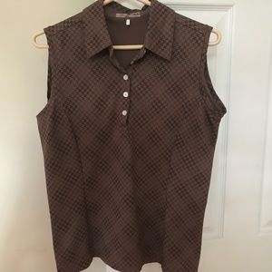 Nike ladies golf polo with matching bedazzled hat